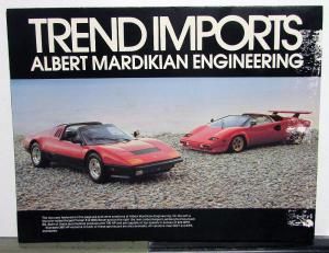 1980s Trend Imports Albert Mardikian Engineering Sale Folder Ferrari BMW Porsche
