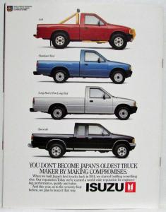 1988 Isuzu Pickups Sales Brochure - 74 Years of Bad Road Behind Them