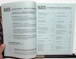 1981 Hildys Ford Blue Book Aftermarket Truck & RV Accessories Equipment Catalog