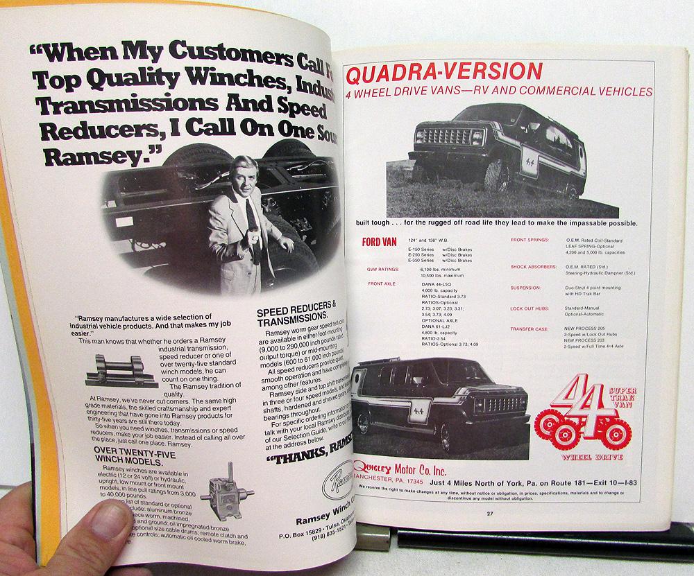 1980 Hildys Ford Blue Book Aftermarket Truck & RV Accessories Equipment