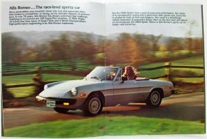 1980-1982? Alfa Romeo Spider Veloce 2000 Prestige Sales Brochure
