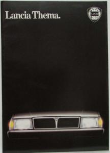 1985 Lancia Thema Sales Brochure - German Text