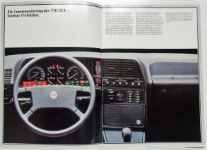 1985 Lancia Thema Sales Brochure - German Text