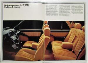 1985 Lancia Thema Sales Brochure - German Text