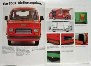 1984 Fiat Der Kompakte 900E Sales Brochure - German Text