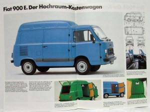 1984 Fiat Der Kompakte 900E Sales Brochure - German Text