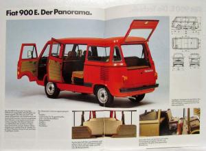 1984 Fiat Der Kompakte 900E Sales Brochure - German Text