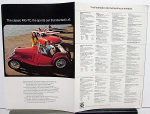 1973 MG Sales Folder - MGB GT Midget