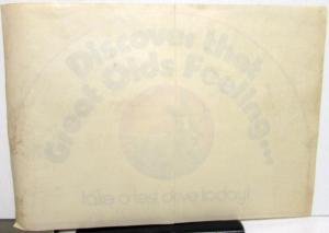 Late 1970s Oldsmobile Dealer Showroom Window Stickers Test Drive Cutlass Supreme