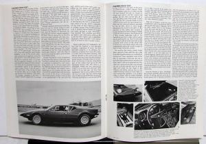 1973 Lincoln Mercury Dealer Pantera L Sales Brochure Motor Trend Road Test Mag