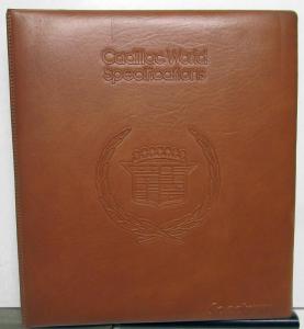 1988 Cadillac Dealer Advance Ordering Guide Dealer Album Allante DeVille Limo
