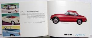 1964 MG MGB with 1800 cc Engine Sales Brochure - Safety Fast