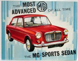 1964 MG Sports Sedan Sales Folder/Poster - The Most Advanced