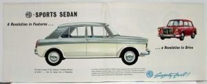 1964 MG Sports Sedan Sales Folder/Poster - The Most Advanced