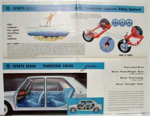 1964 MG Sports Sedan Sales Folder/Poster - The Most Advanced