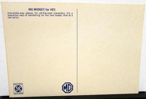 1972 MG Midget Postcard