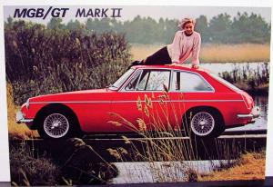 1968-1972 MG MGB/GT Mark II Dealer Postcard