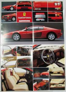 1985 Ferrari Testarossa Sales Folder/Poster