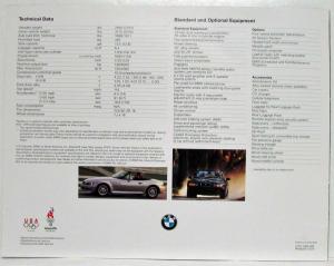 1996 BMW Z3 Sales Brochure