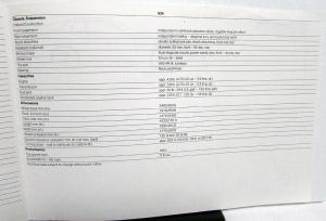 1977 Porsche 924 Technical Data Folder Spec Sheet Features Original