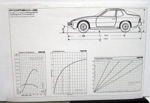 1977 Porsche 924 Technical Data Folder Spec Sheet Features Original