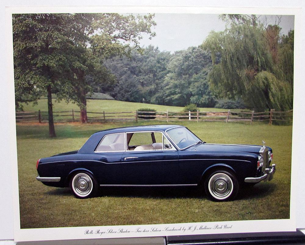 1960s Rolls Royce Silver Shadow 2 Door Saloon Dealer Large Brochure Folder Orig