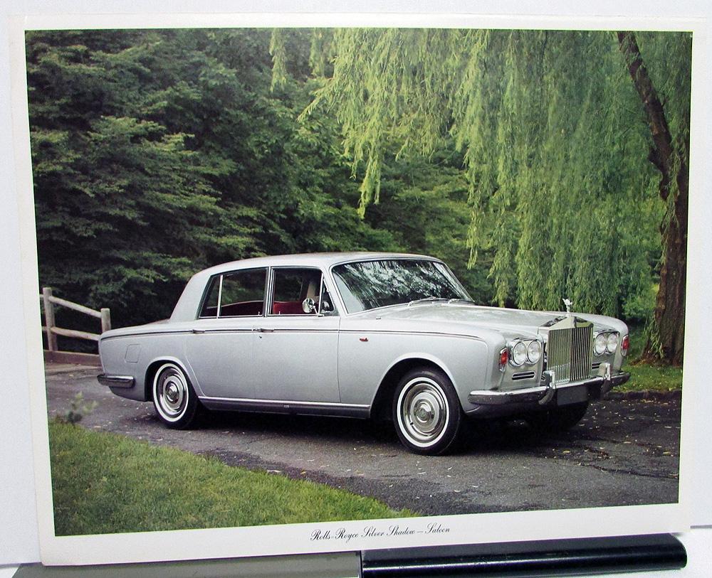 1960s Rolls Royce Silver Shadow 4 Door Saloon Dealer Large Brochure Folder Orig