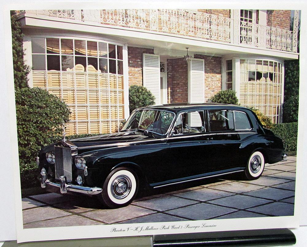 1960s Rolls Royce Phantom V Limousine Dealer Large Brochure Folder Orig