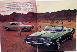 1969 Mercury Cougar XR-7 CJ 428 V-8 Large Sales Brochure REVISED Original