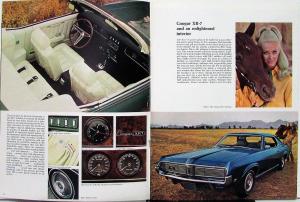 1969 Mercury Cougar XR-7 CJ 428 V-8 Large Sales Brochure REVISED Original