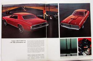 1969 Mercury Cougar XR-7 CJ 428 V-8 Large Sales Brochure REVISED Original