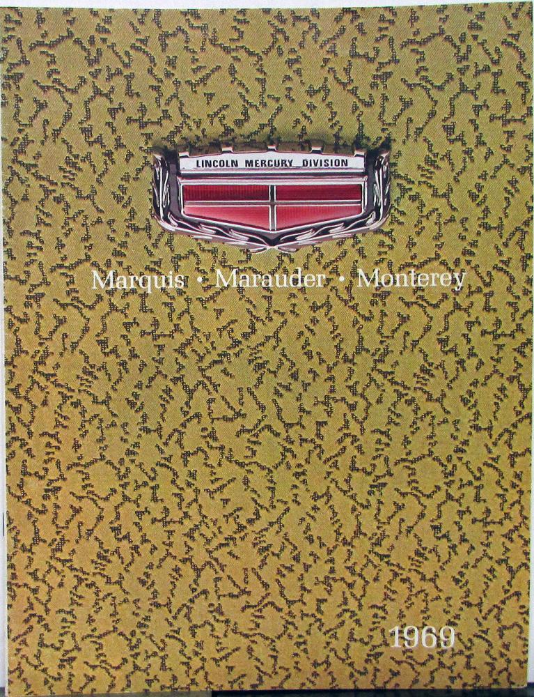 1969 Mercury Marquis Marauder Monterey Oversized REVISED Sales Brochure Original