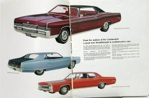 1969 Mercury Marquis Marauder Monterey Oversized REVISED Sales Brochure Original