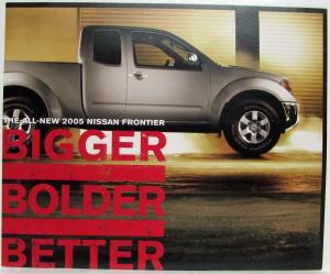 2005 Nissan Frontier Pickup Bigger Bolder Better Sales Brochure