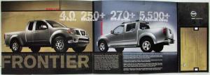 2005 Nissan Frontier Pickup Bigger Bolder Better Sales Brochure
