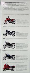 1997 BMW Ultimate Riding Machine Sales Folder F650 R850 R1100 K1100 Motorcycles