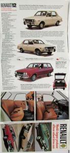 1971 Renault Worlds Largest Producer of FWD Cars Sales Folder/Mailer