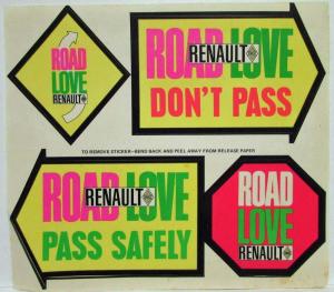 1970s Renault Vintage Road Love Stickers