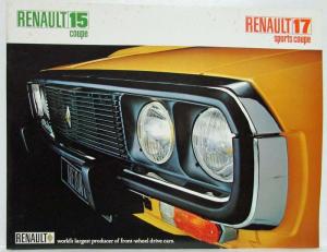 1972-1973 Renault 15 and 17 Sales Brochure