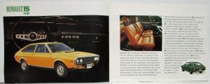 1972-1973 Renault 15 and 17 Sales Brochure
