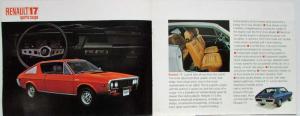 1972-1973 Renault 15 and 17 Sales Brochure