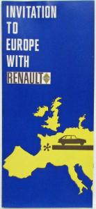 1972 Renault Invitation to Europe Sales Folder