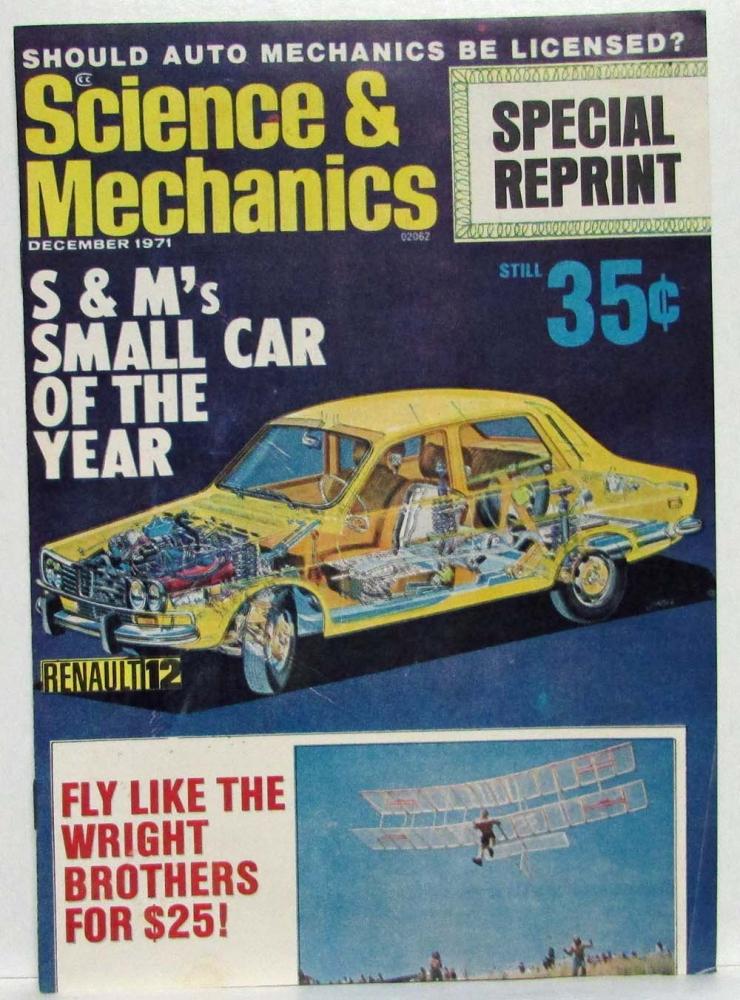 1972 Renault 12 Science & Mechanics Small Car of the Year Article Reprint