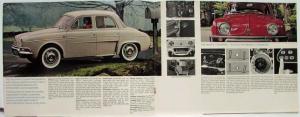 1965 Renault R-8 Dauphine and Caravelle Sales Brochure