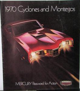 1970 Mercury Cyclone Montego GT Spoiler MX Brougham XL REVISED Sales Brochure