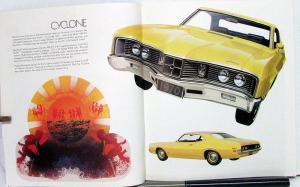 1970 Mercury Cyclone Montego GT Spoiler MX Brougham XL REVISED Sales Brochure