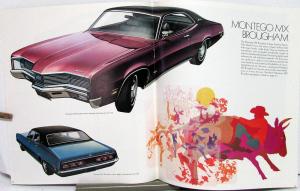 1970 Mercury Cyclone Montego GT Spoiler MX Brougham XL REVISED Sales Brochure