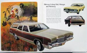 1971 Mercury Marquis Monterey Montego Colony Park Wagon REVISED Sales Brochure