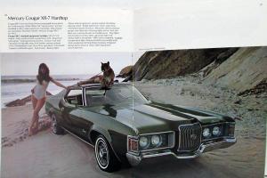 1972 Mercury Marquis Monterey Montego Cougar Comet XL REVISED Sale Brochure Orig