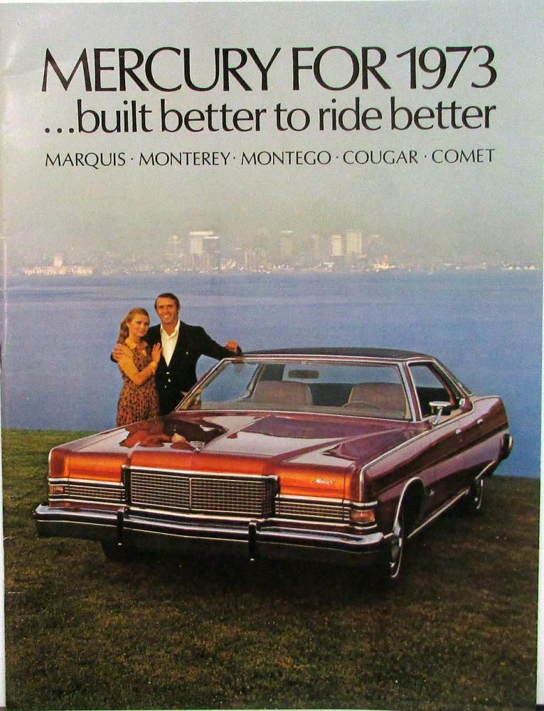 1973 Mercury Marquis Monterey Montego Couguar Comet XL REVISED Sales Brochure